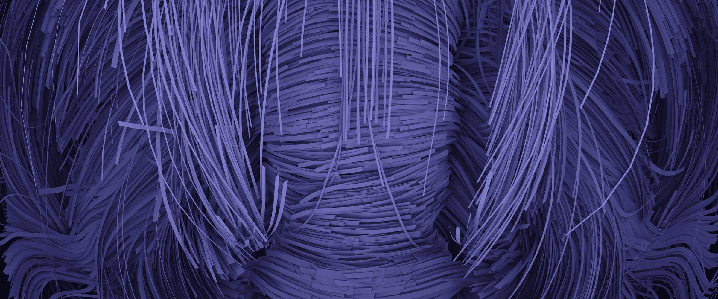 A tractography map of the brain's fibre pathways, drawn as dense streams of lines.